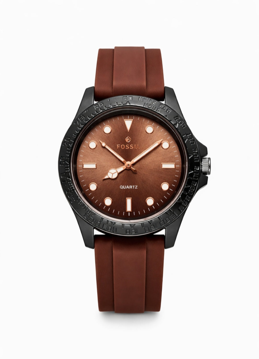 FITROSS WATCH FOR MEN & BOYS BEST QUALITY QUARTZ WATCH BROWN & BLACK COMBO PREMIUM QUALITY