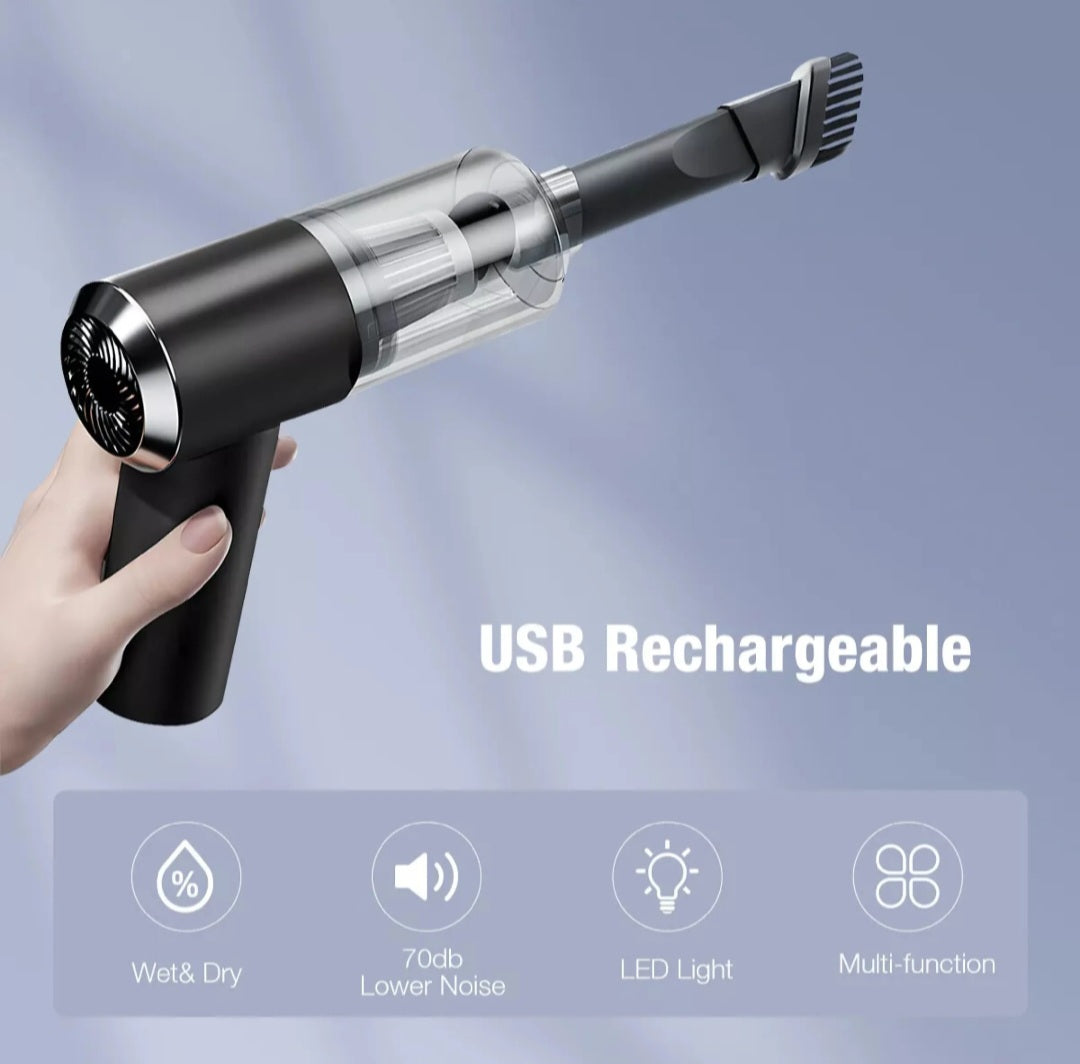 3 in 1 Vacuum Cleaner Rechargeable mini vacuum Cleaner portable handi size best for car & home use & more.